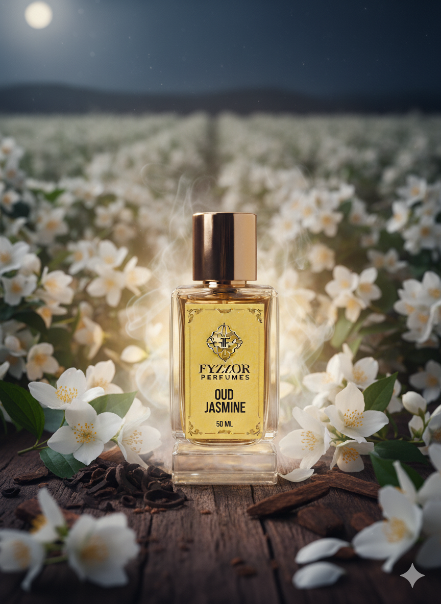 Oud Jasmine 50 ML – Luxury Long-Lasting Unisex Perfume | Fyzor Perfumes